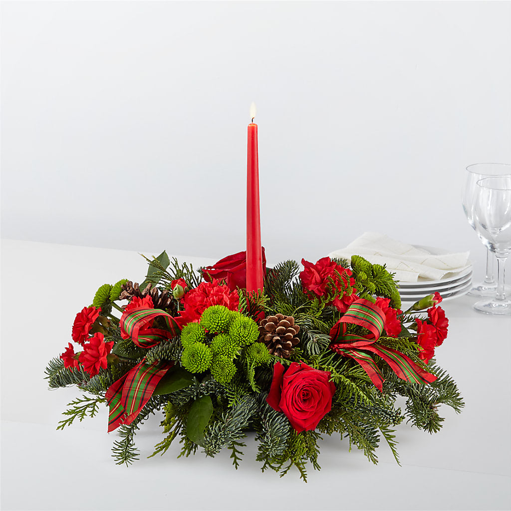 By the Candlelight Centerpiece – Flowers By Oralene Llc, Concord NC