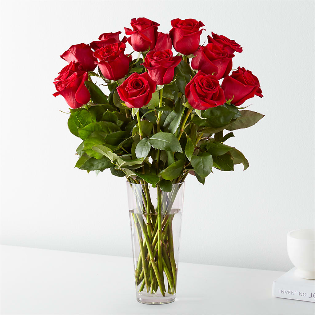 Long Stem Red Rose Bouquet – Flowers By Oralene Llc, Concord NC