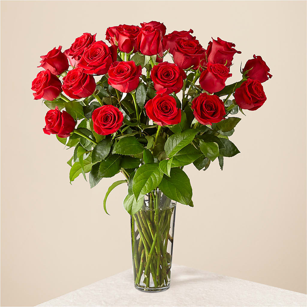 Long Stem Red Rose Bouquet – Flowers By Oralene Llc, Concord NC