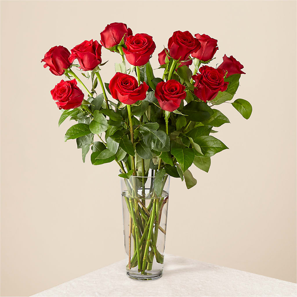 Long Stem Red Rose Bouquet – Flowers By Oralene Llc, Concord NC