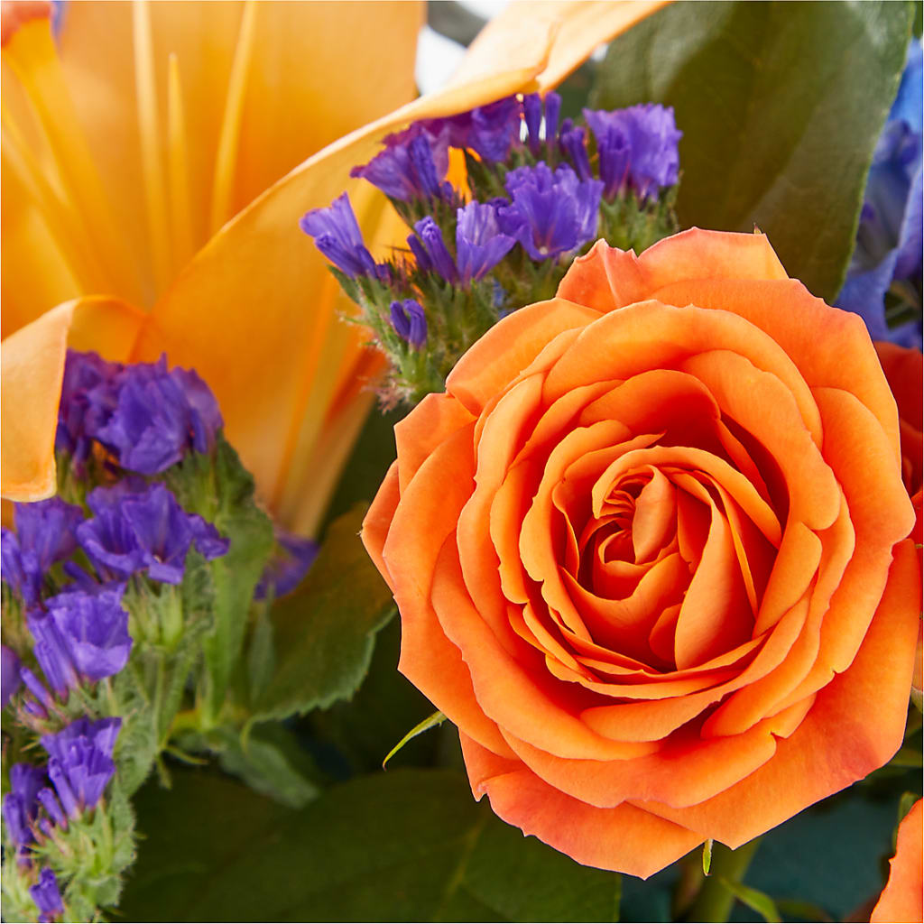 Radiant Citrus Box Bouquet – Flowers By Oralene Llc, Concord NC