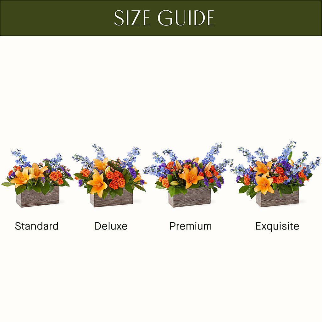 Radiant Citrus Box Bouquet – Flowers By Oralene Llc, Concord NC