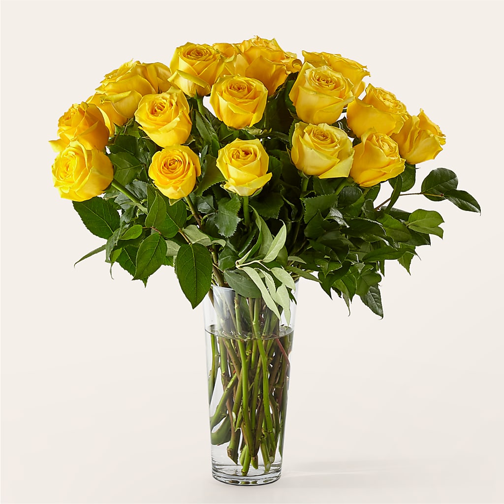 Long Stem Yellow Rose Bouquet – Flowers By Oralene Llc, Concord NC