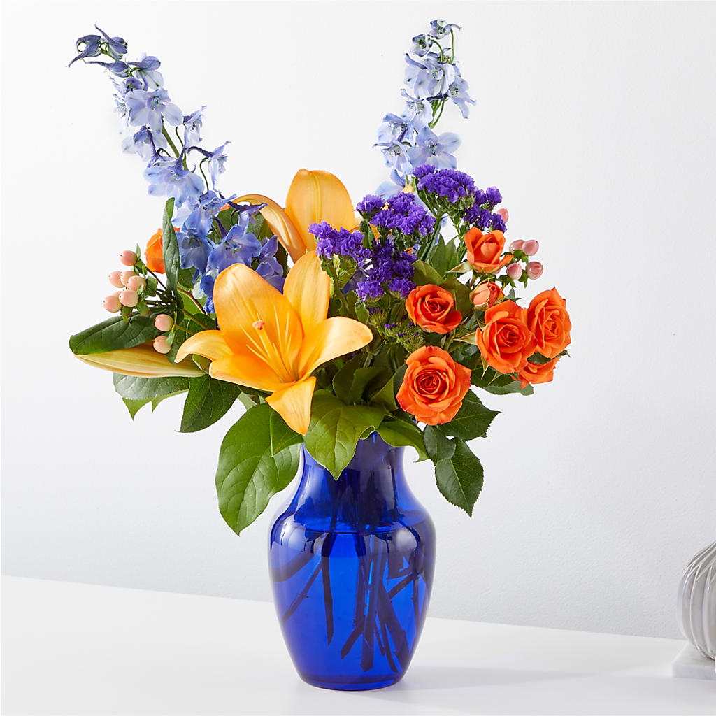 Radiant Citrus Bouquet – Flowers By Oralene Llc, Concord NC