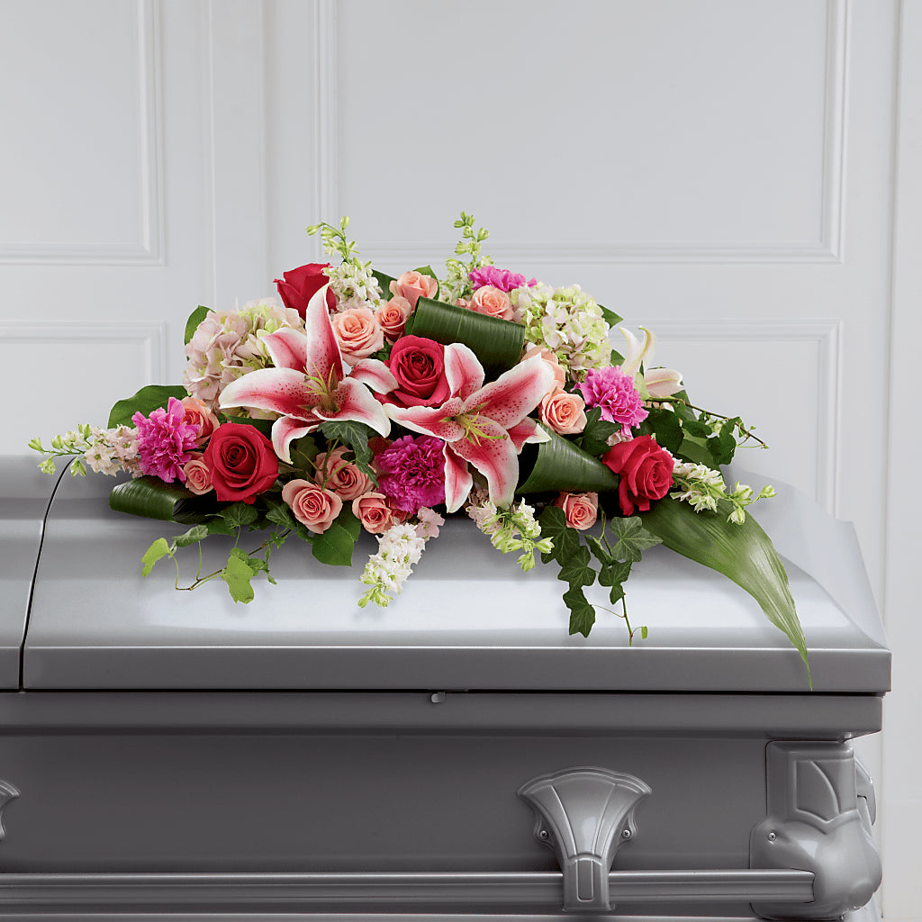 Splendid Grace Casket Spray – Flowers By Oralene Llc, Concord NC