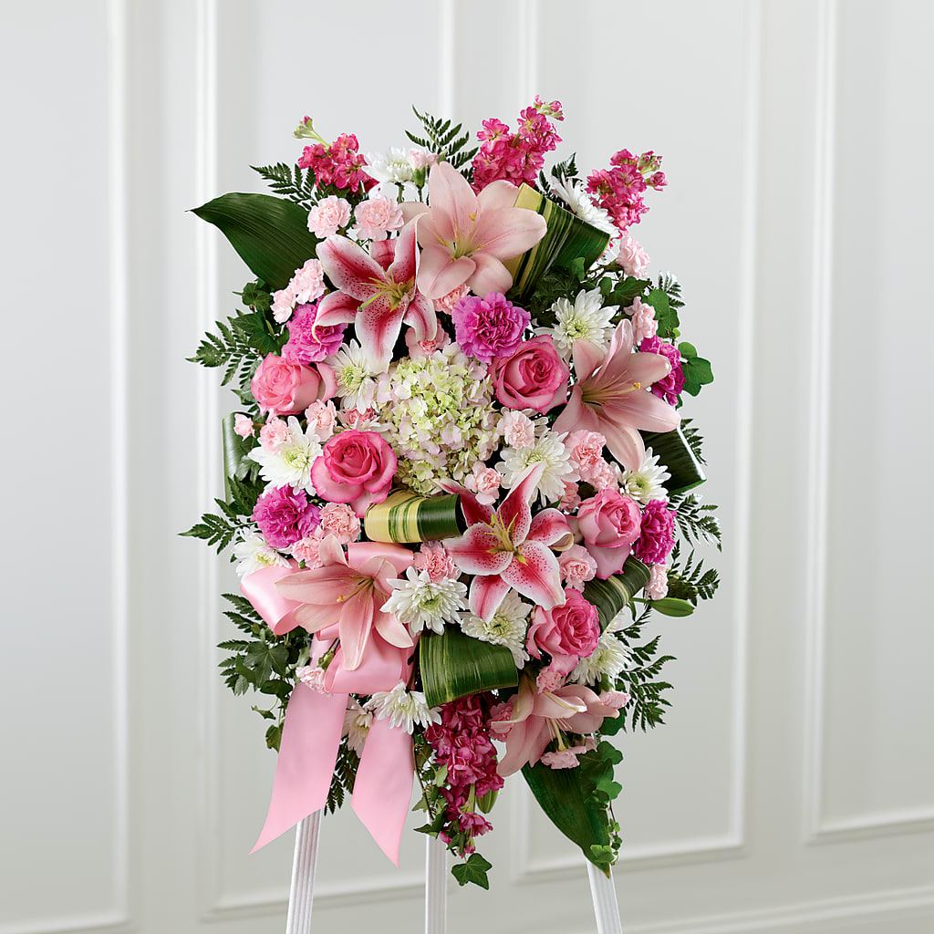 Comforting Standing Spray – Flowers By Oralene Llc, Concord NC