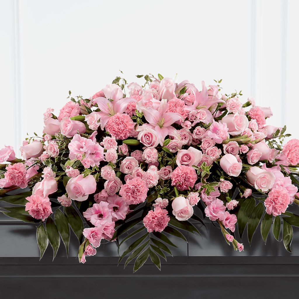 Garden of Comfort Casket Spray (Standard) – Flowers By Oralene Llc, Concord NC