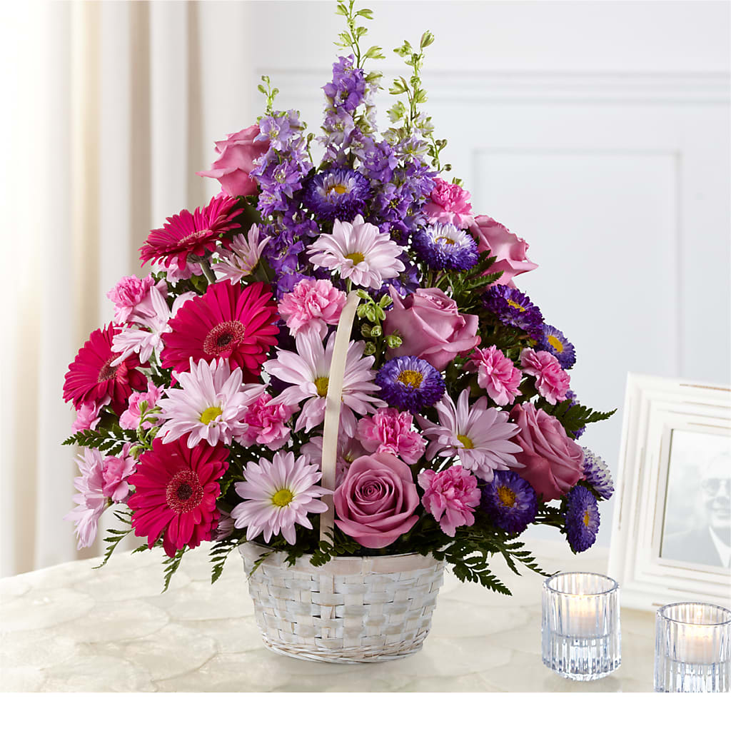 Pastel Peace Basket – Flowers By Oralene Llc, Concord NC