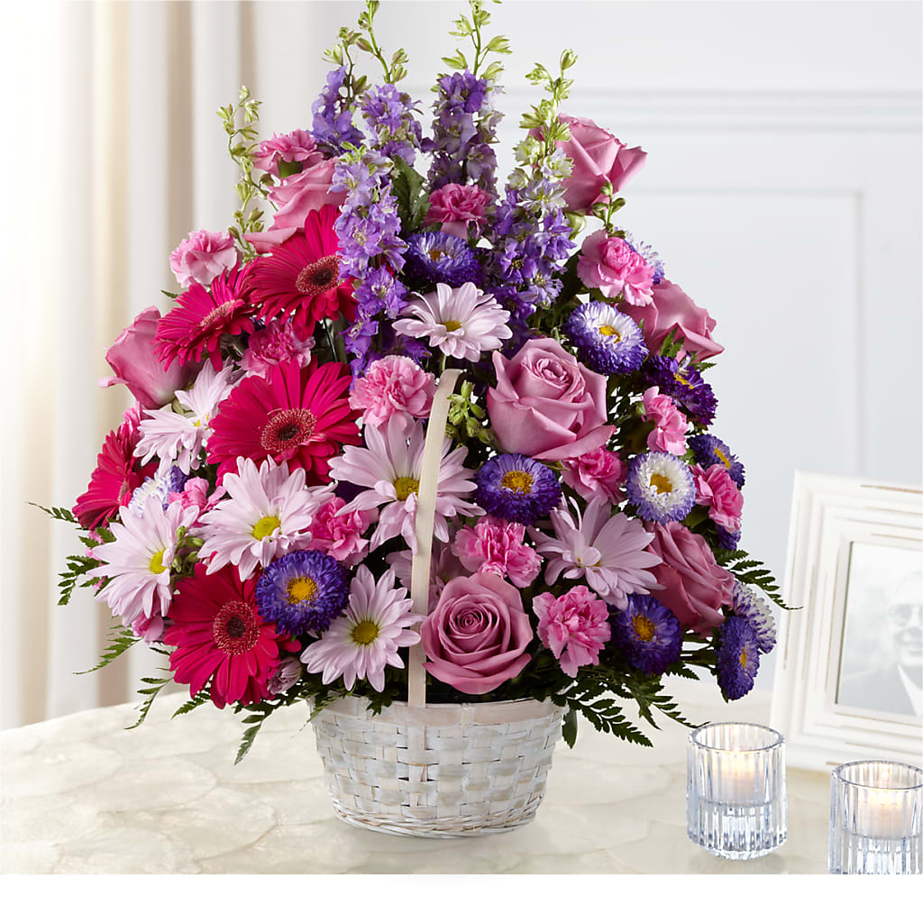 Pastel Peace Basket – Flowers By Oralene Llc, Concord NC