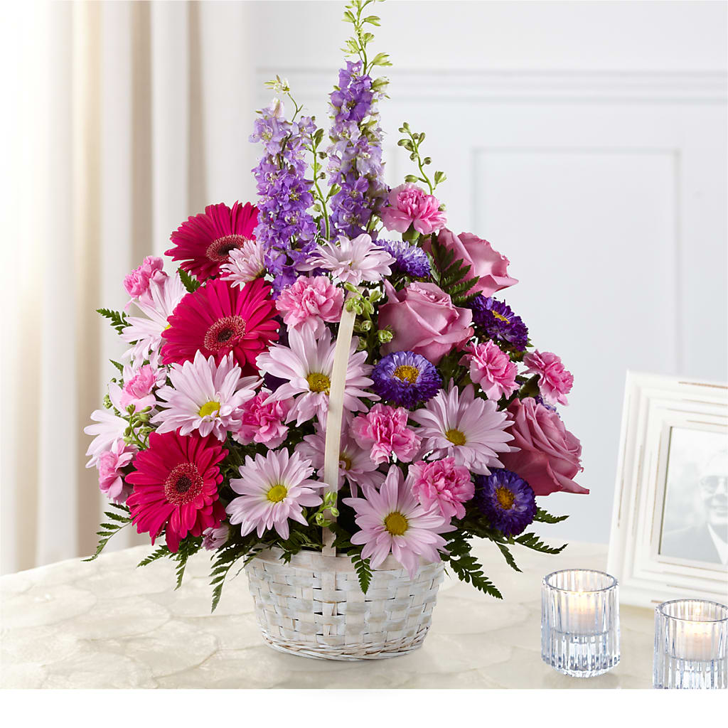 Pastel Peace Basket – Flowers By Oralene Llc, Concord NC