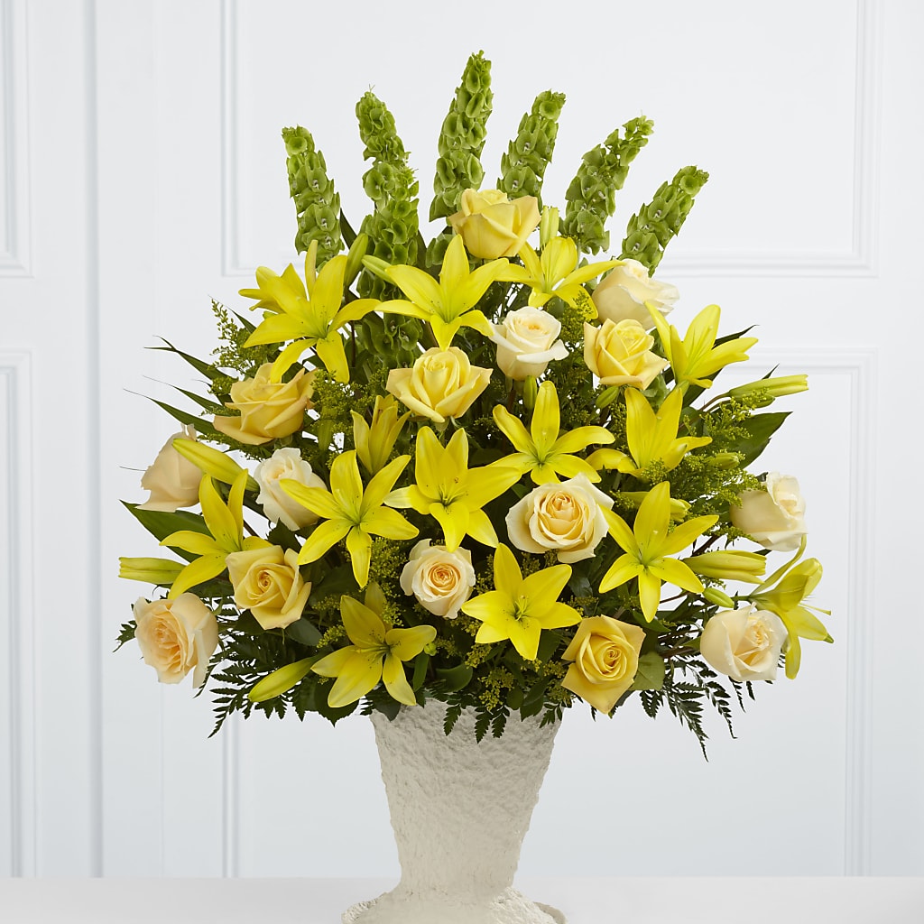 Golden Memories Arrangement – Flowers By Oralene Llc, Concord NC