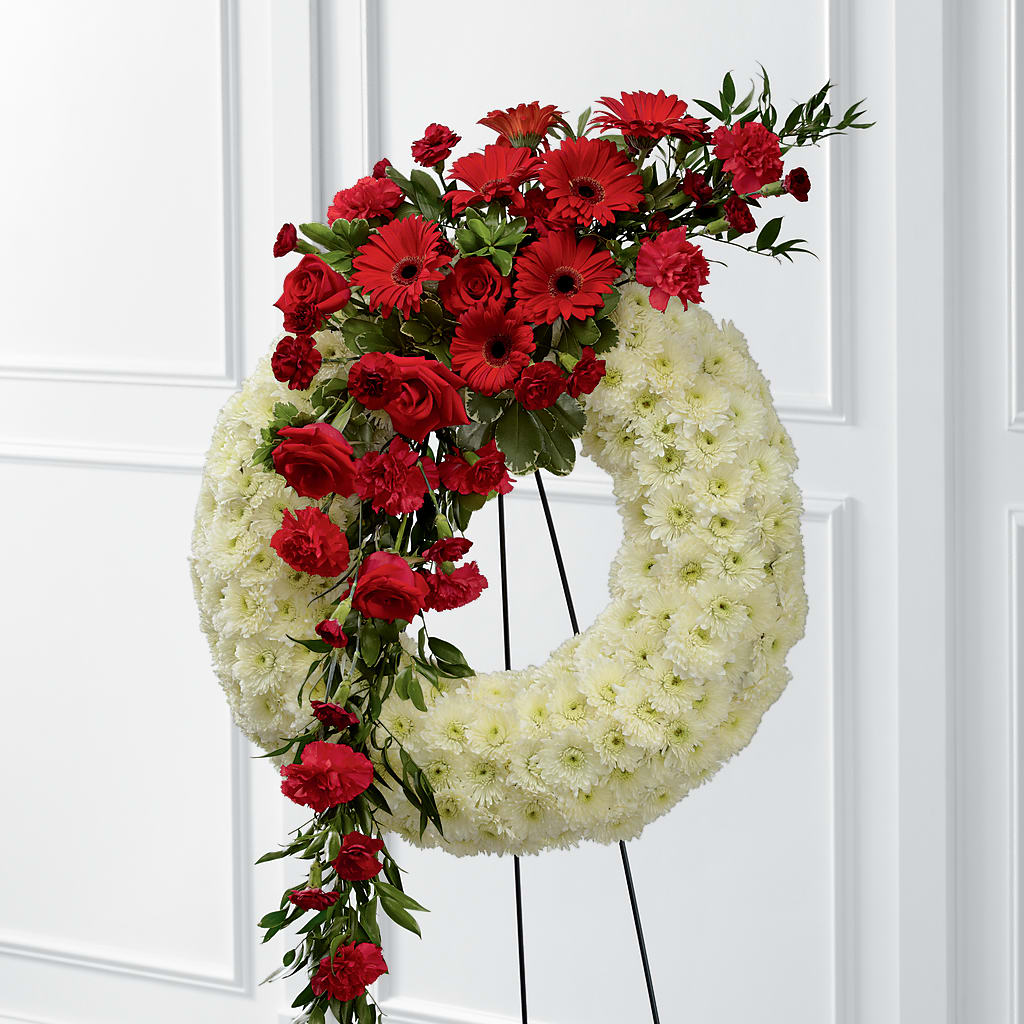 Graceful Tribute Wreath – Flowers By Oralene Llc, Concord NC