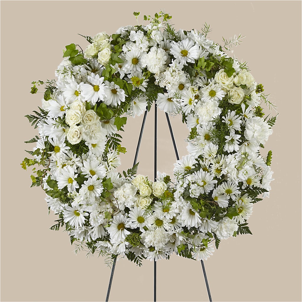 Faithful Wishes Wreath – Flowers By Oralene Llc, Concord NC