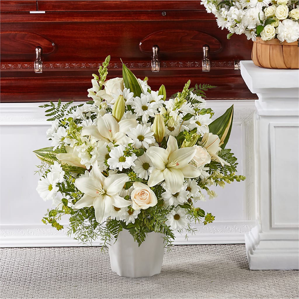 Thoughts of Tranquility Floor Basket – Flowers By Oralene Llc, Concord NC