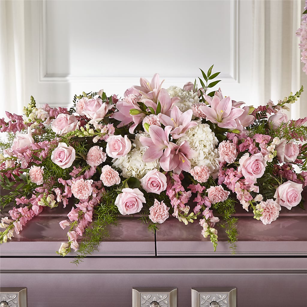 Life & Remembrance Casket Spray – Flowers By Oralene Llc, Concord NC