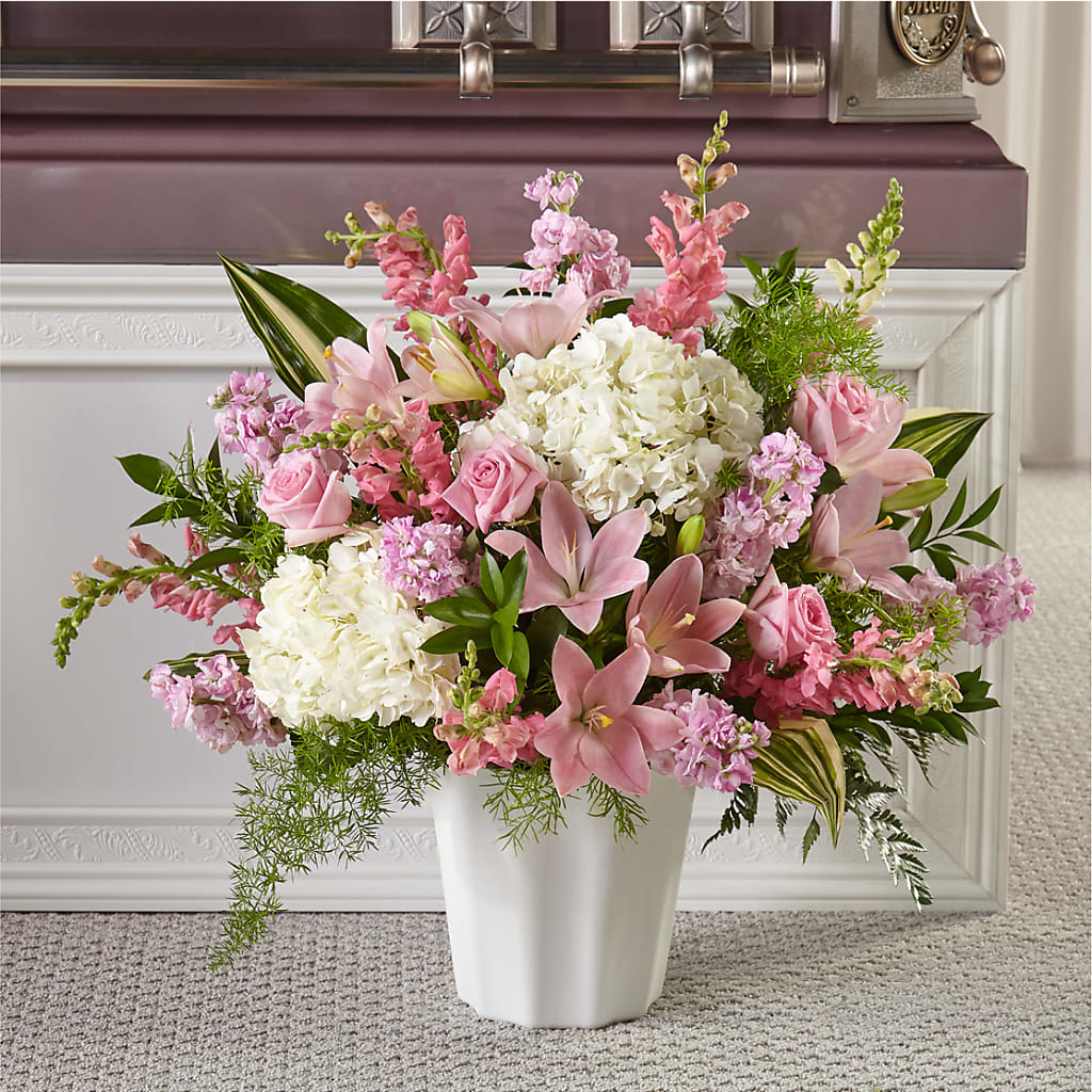 Simply Serene Floor Basket – Flowers By Oralene Llc, Concord NC