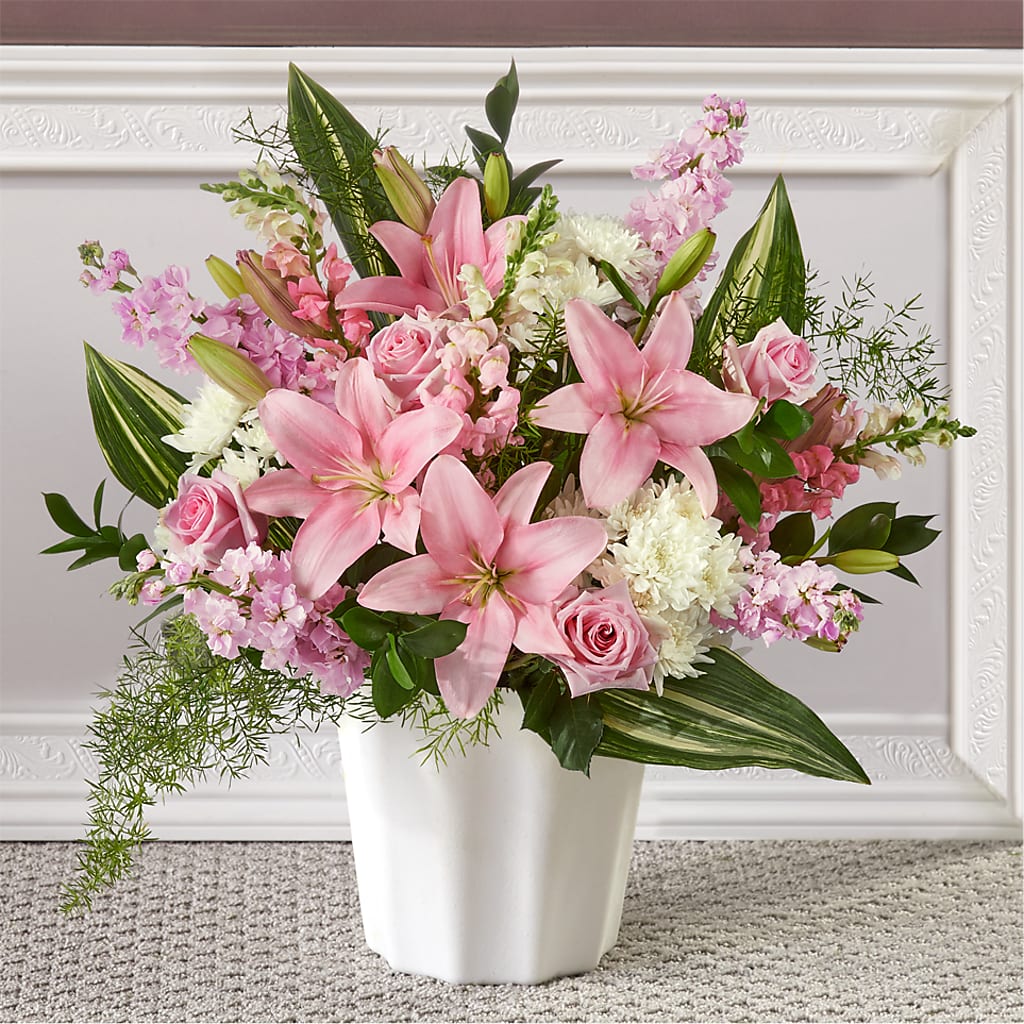Simply Serene Floor Basket – Flowers By Oralene Llc, Concord NC