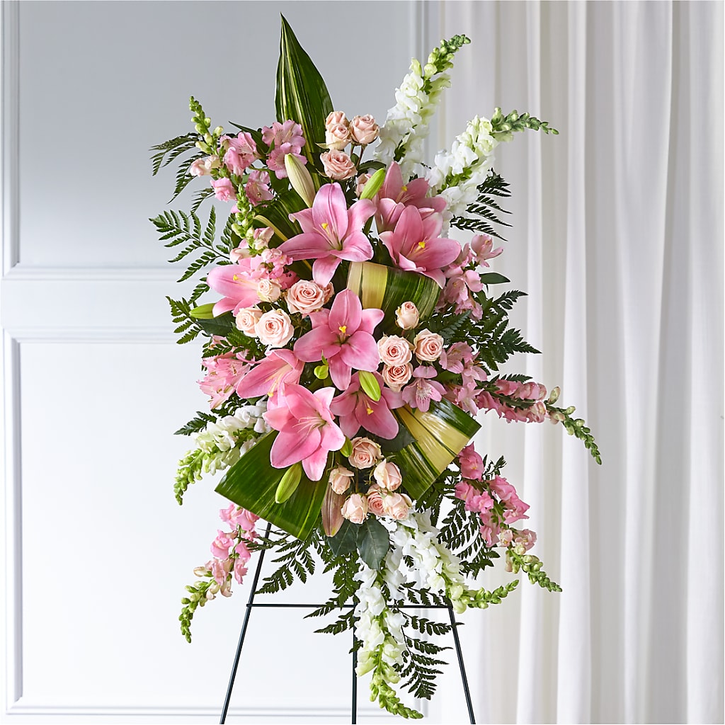 Elegant Embrace Standing Spray – Flowers By Oralene Llc, Concord NC