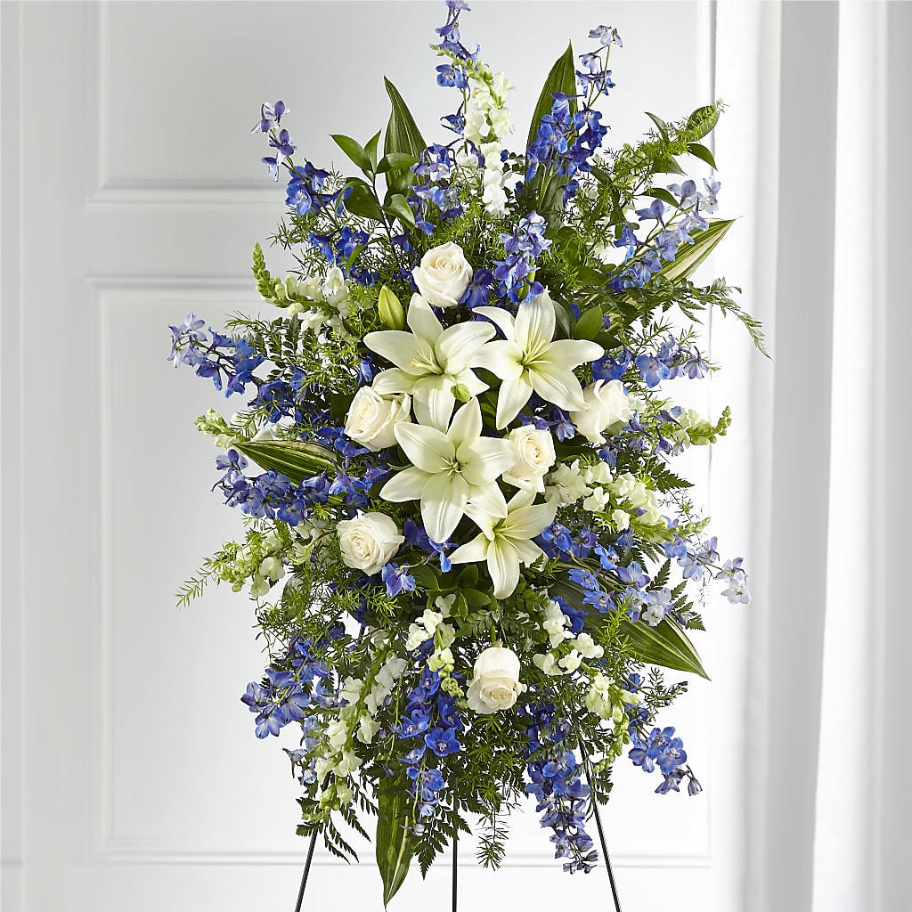 Faithful Friend Standing Spray – Flowers By Oralene Llc, Concord NC