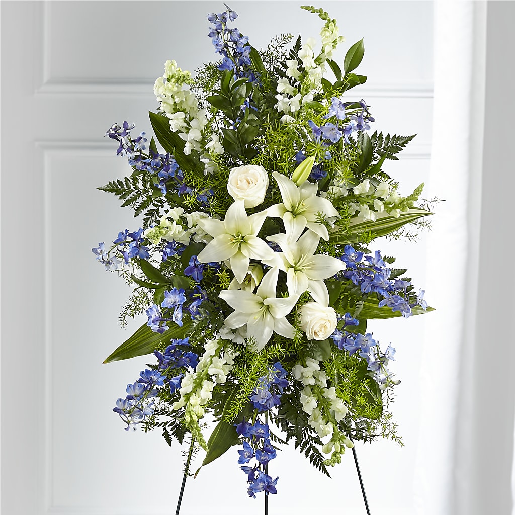 Faithful Friend Standing Spray – Flowers By Oralene Llc, Concord NC