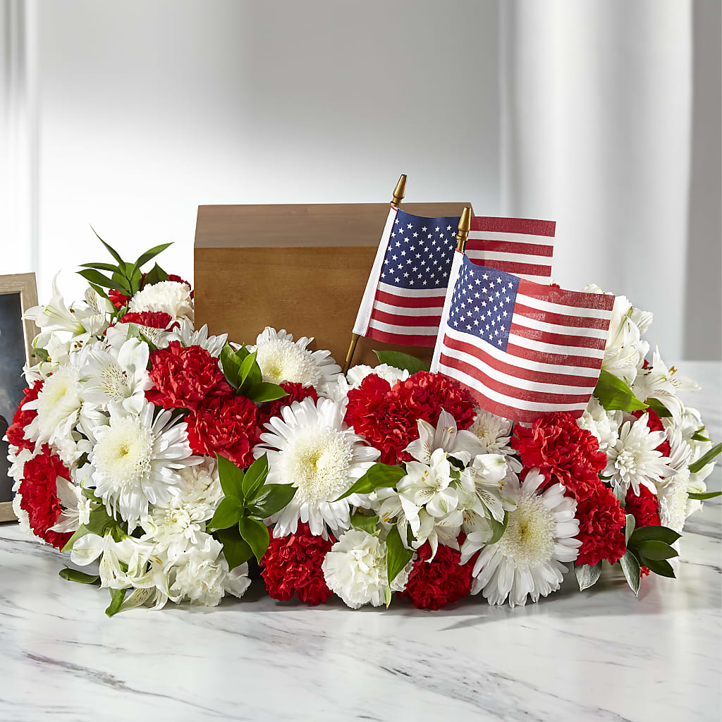 Spirit of Patriotism Cremation Adornment – Flowers By Oralene Llc, Concord NC