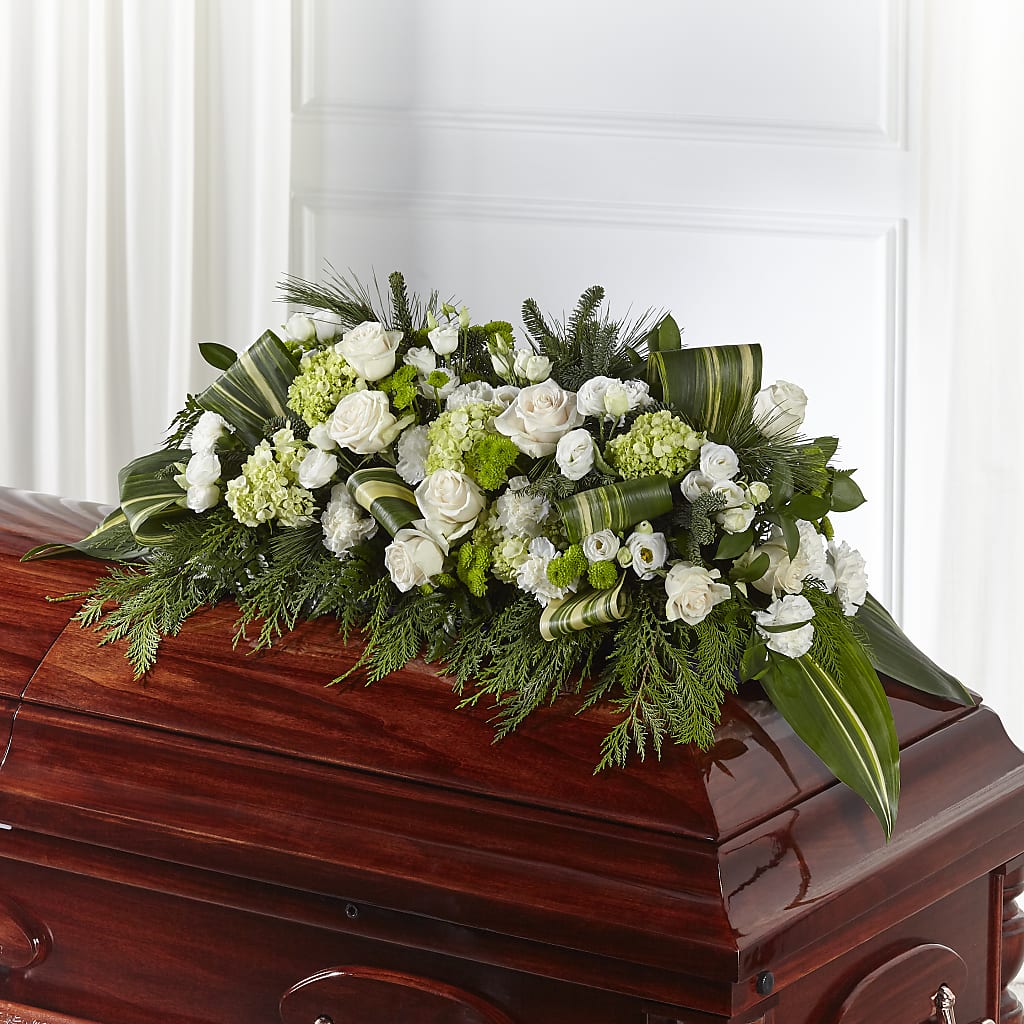 Hopeful Gesture Casket Spray – Flowers By Oralene Llc, Concord NC
