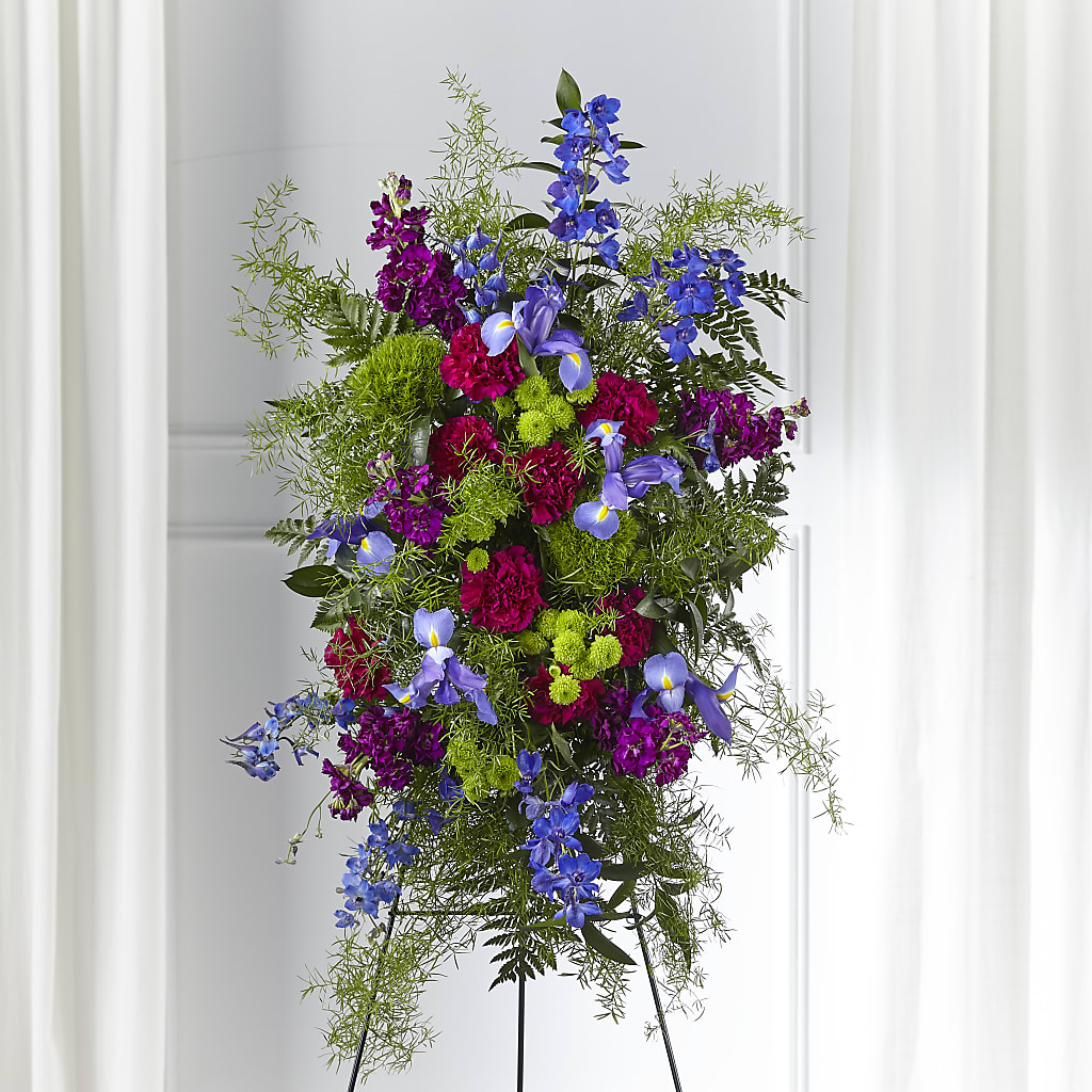 Heavenly Skies Standing Spray – Flowers By Oralene Llc, Concord NC