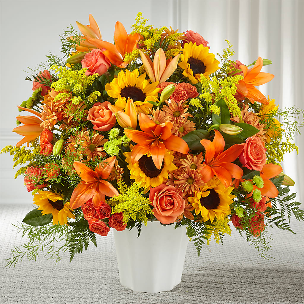 Harvest Thoughts Floor Basket – Flowers By Oralene Llc, Concord NC