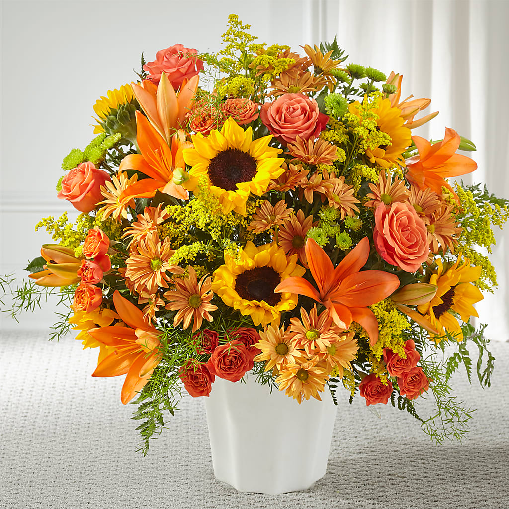 Harvest Thoughts Floor Basket – Flowers By Oralene Llc, Concord NC