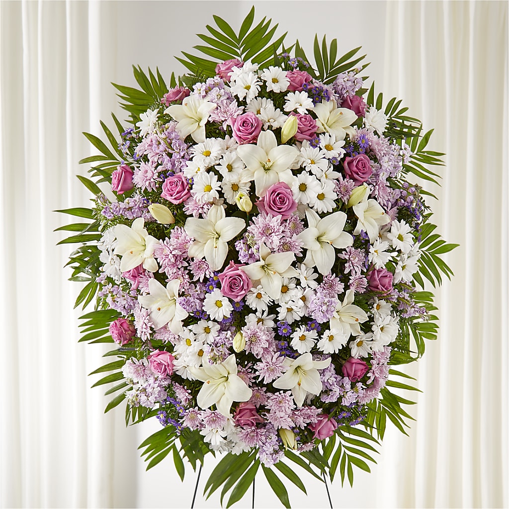 Surrounded by Love Standing Spray – Flowers By Oralene Llc, Concord NC