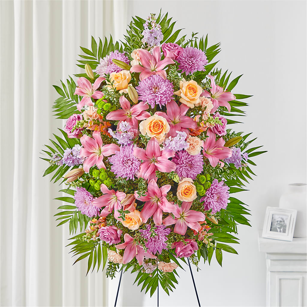 Love & Light Standing Spray – Flowers By Oralene Llc, Concord NC