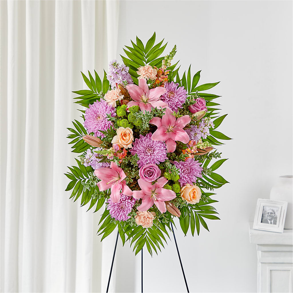 Love & Light Standing Spray – Flowers By Oralene Llc, Concord NC