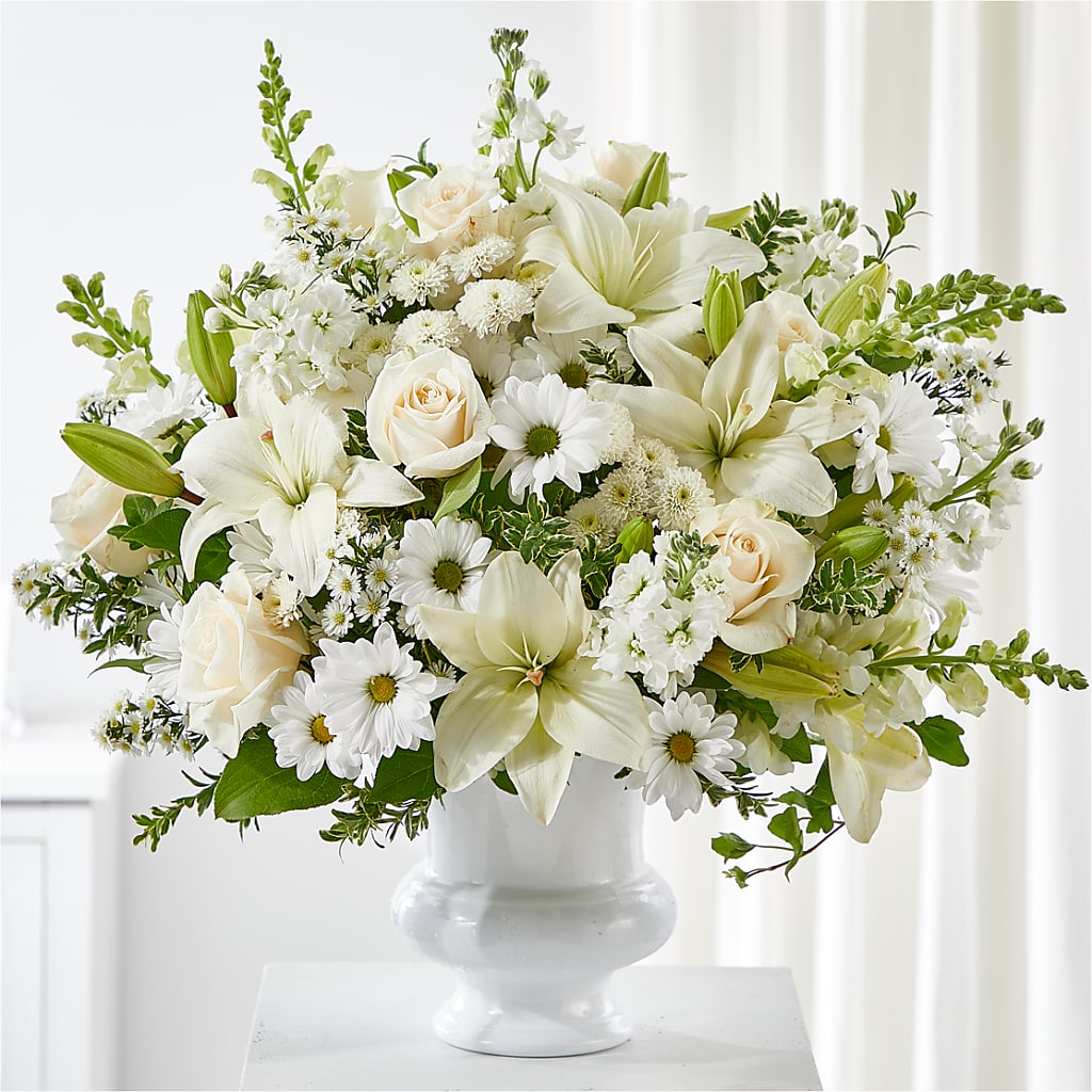 Uplifting Urn Arrangement – Flowers By Oralene Llc, Concord NC