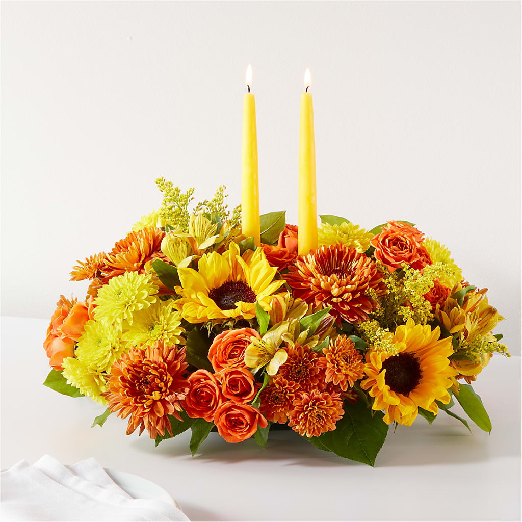 Autumn Harmony Centerpiece – Flowers By Oralene Llc, Concord NC