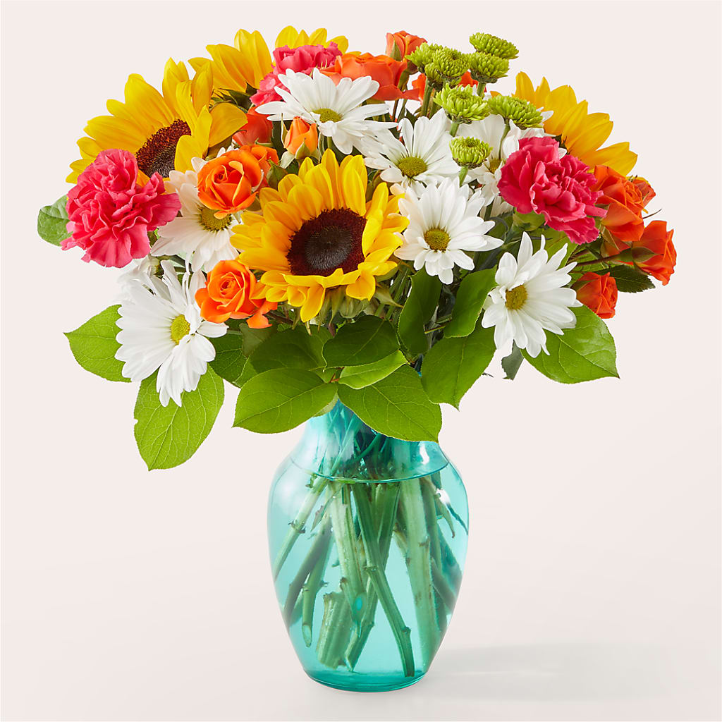 Sun-drenched Blooms Bouquet – Flowers By Oralene Llc, Concord NC