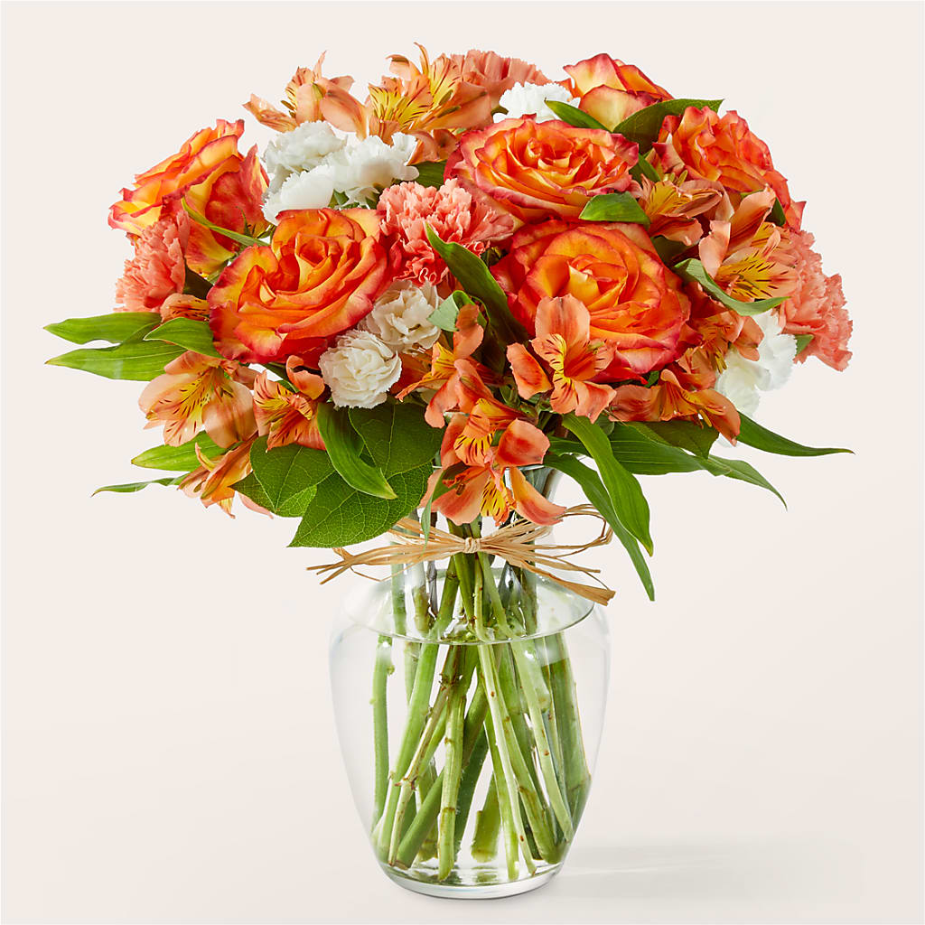 Apricot Glow Bouquet – Flowers By Oralene Llc, Concord NC