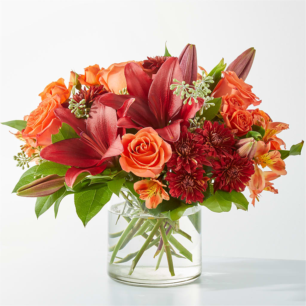 Crimson Leaves Bouquet – Flowers By Oralene Llc, Concord NC