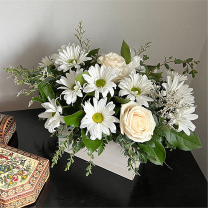 Fresh Linen Box Bouquet –  Flowers By Oralene Llc, Concord NC