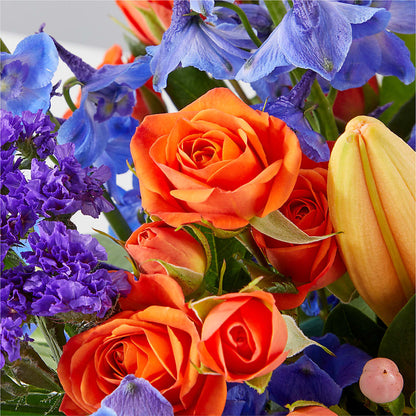 Radiant Citrus Box Bouquet –  Flowers By Oralene Llc, Concord NC