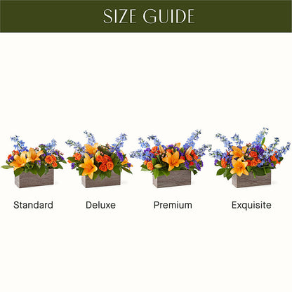 Radiant Citrus Box Bouquet –  Flowers By Oralene Llc, Concord NC