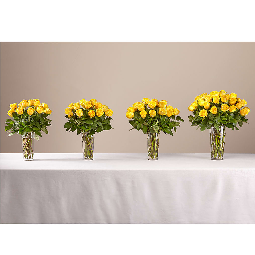 Long Stem Yellow Rose Bouquet –  Flowers By Oralene Llc, Concord NC