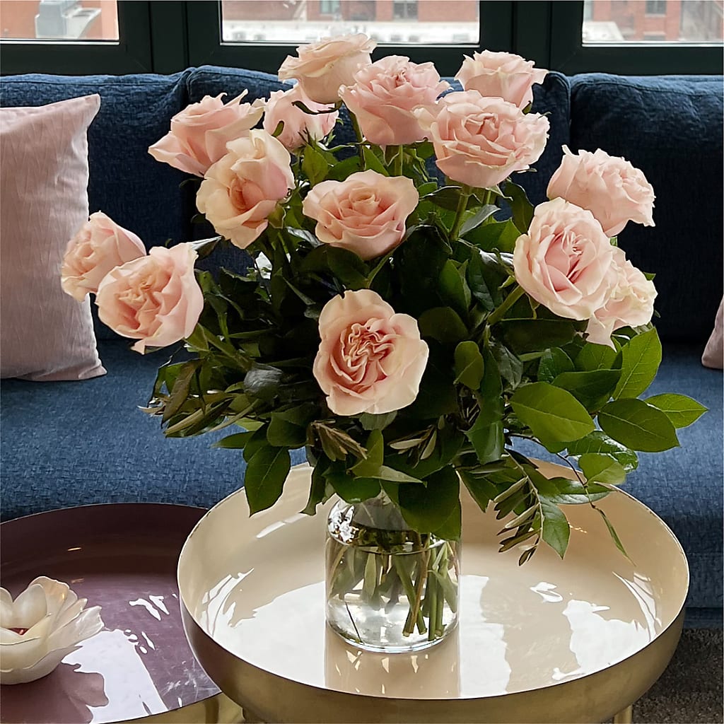 Long Stem Pink Rose Bouquet –  Flowers By Oralene Llc, Concord NC