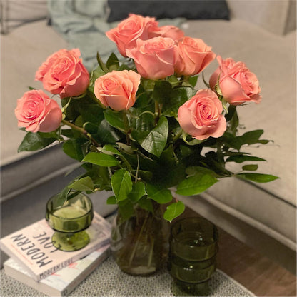 Long Stem Pink Rose Bouquet –  Flowers By Oralene Llc, Concord NC