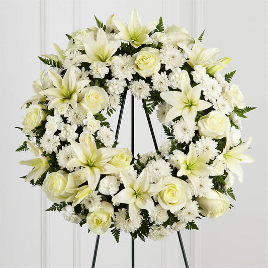 Treasured Tribute Wreath –  Flowers By Oralene Llc, Concord NC