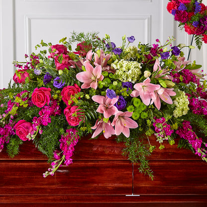 Radiant Tribute Casket Spray –  Flowers By Oralene Llc, Concord NC