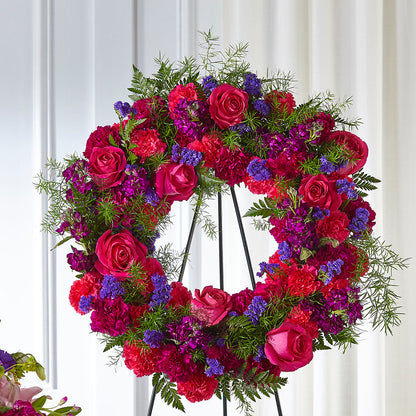 Calming Colors Wreath –  Flowers By Oralene Llc, Concord NC