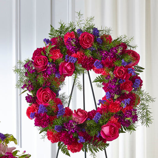 Calming Colors Wreath –  Flowers By Oralene Llc, Concord NC