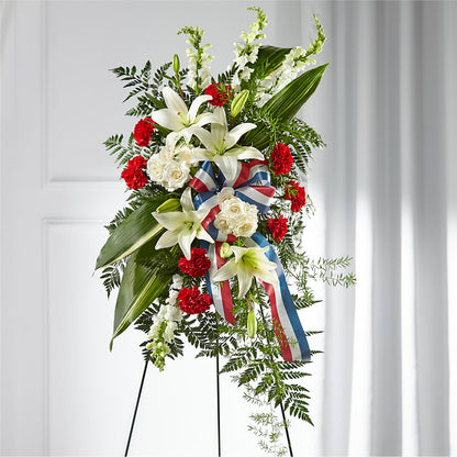Stars of Life Standing Spray –  Flowers By Oralene Llc, Concord NC
